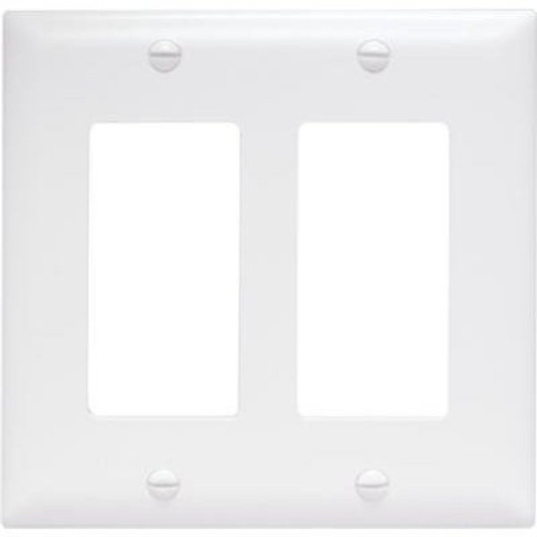 Pass & Seymour Wht 2G Decor Wall Plate TP262WCC30